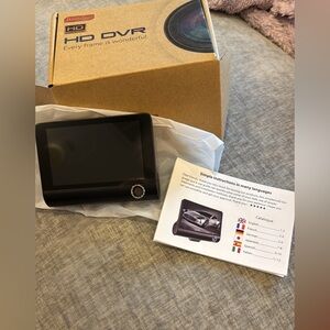 Black HD DVR with Display Auto Camera